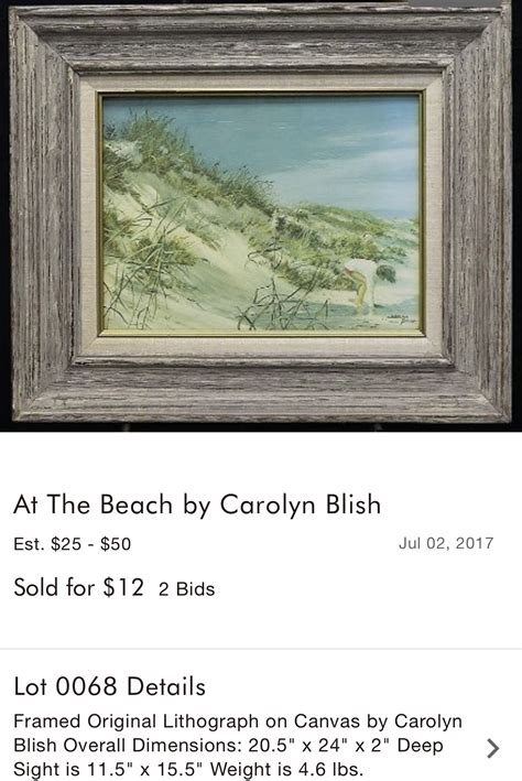 I Have A Carolyn Blish Girl At The Beach Oil Painting Framed I