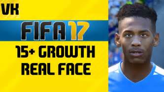Fifa 17 Players With 15 Growth And Real Faces Youtube