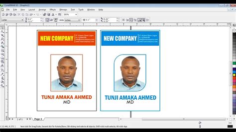 How To Design Id Card In Coreldraw Youtube