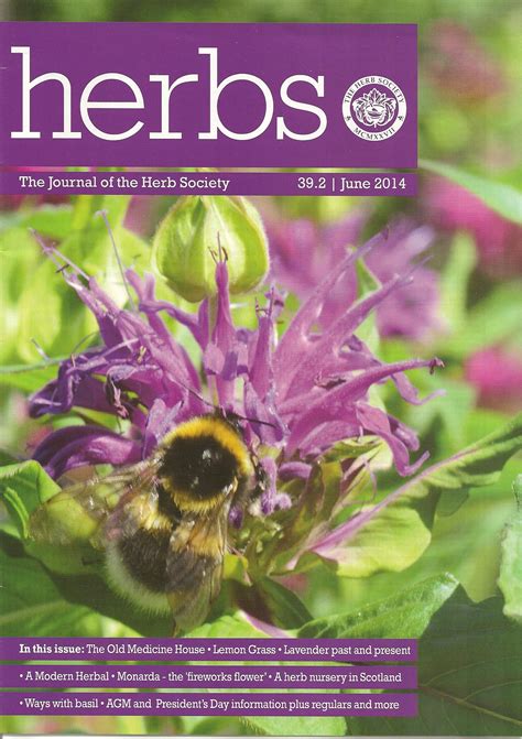 Herbs Magazine Is Supplied Quarterly To Members Of The Herb Society