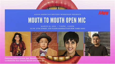 Mouth To Mouth Open Mic Asian American Writers Workshop