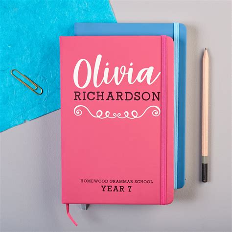 Personalised School Notebook