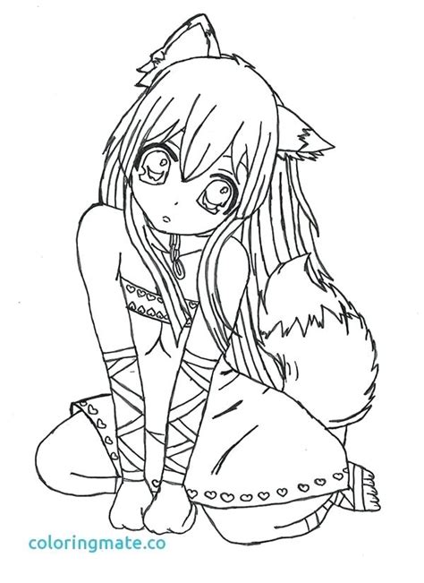 Anime Wolf Girl Coloring Pages At Free Printable Colorings Pages To Print And
