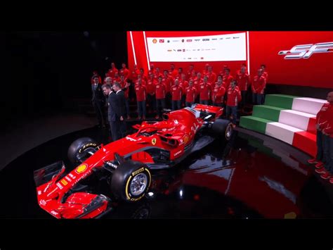 2018 Ferrari Sf71h F1 Car Launch Pictures