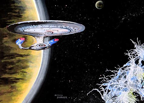 Enterprise Painting By Judith Groeger