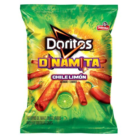 doritos dinamita chile limn flavored rolled tortilla chips 3 75 oz bag