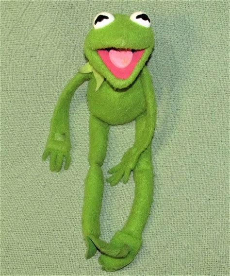 Vintage 1976 Fisher Price Kermit The Frog 20 Muppet Plush Stuffed Jim