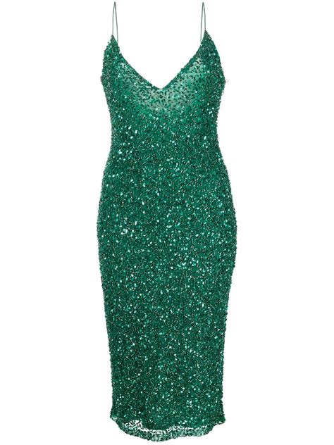 Retrofete Billie Sequin Embellished Midi Dress Farfetch