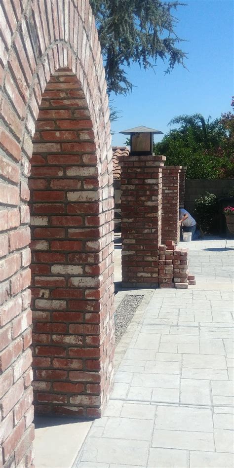 Recycled Brick Arch And Columns Brick Arch Recycled Brick Brick