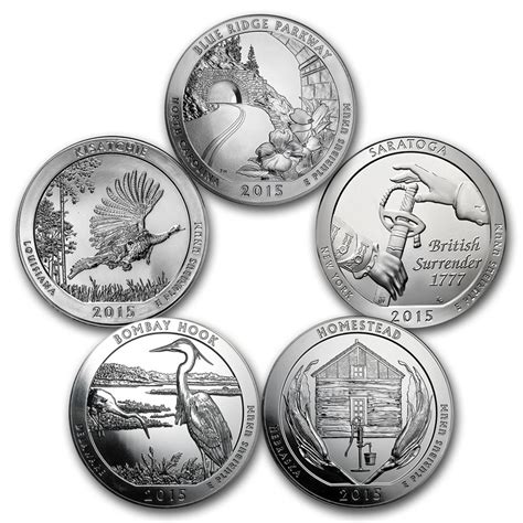 Buy 2015 5 Coin 5 Oz Silver Atb Set America The Beautiful Apmex