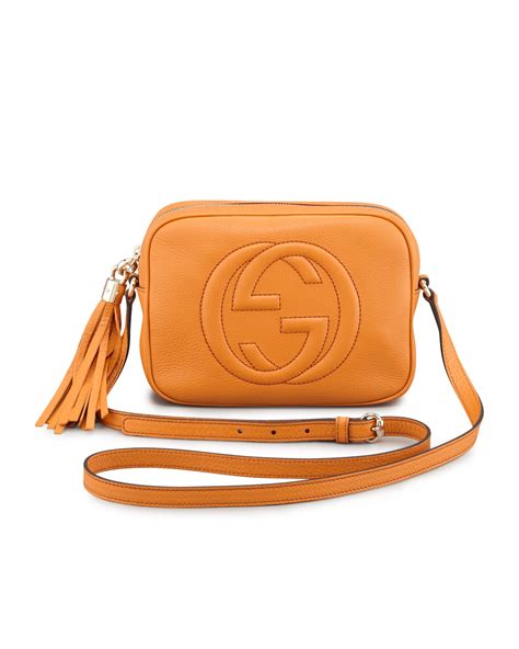 Gucci Soho Leather Disco Bag Orange