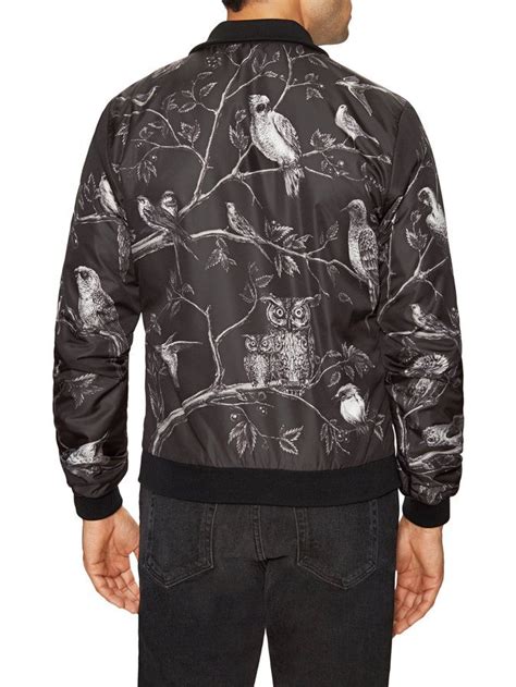 Exclusive collection of mens bomber leather jackets made available in high quality material. Dolce & Gabbana Printed Stand Collar Jacket | Stand collar ...