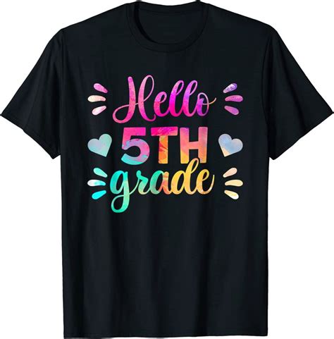 Hello Fifth Grade Shirts Teacher Back To School Squad