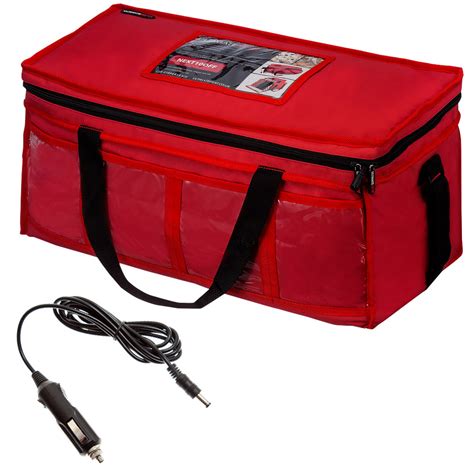 Car 12v Large Heated Indian Chinese Take Away Hot Food Insulated Delivery Bag Ebay