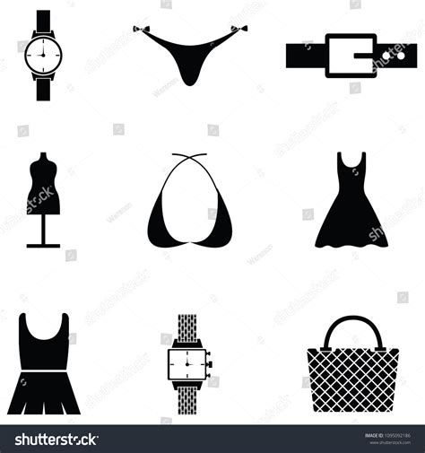Fashion Icon Set Stock Vector Royalty Free 1095092186 Shutterstock