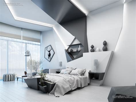 Futuristic Bedroom Design On Wacom Gallery