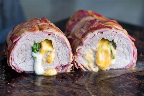 Bacon wrapped pork tenderloin is an all in one meal. Traeger Smoked Stuffed Pork Tenderloin | Easy bacon-wrapped tenderloin