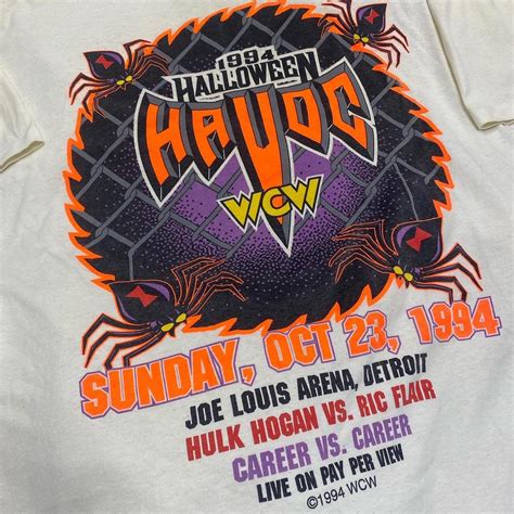 Vintage Halloween Havoc Wcw Hulk Hogan Vs Ric Depop