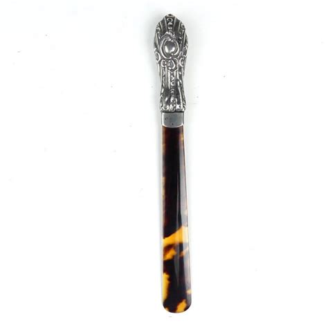 Edwardian Silver And Tortoiseshell Paper Knife Letter Openers Paper