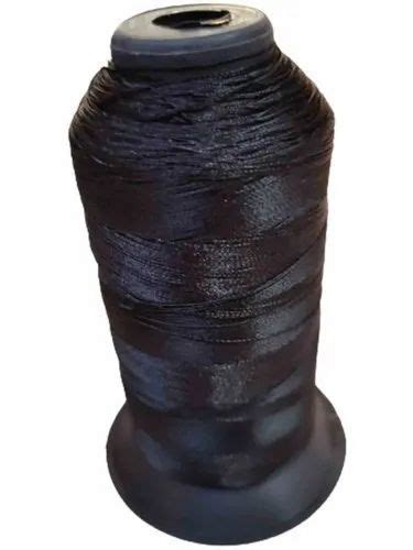 Polyester Black Y Con 1500 Meter Polyster Thread Packaging Type Reel