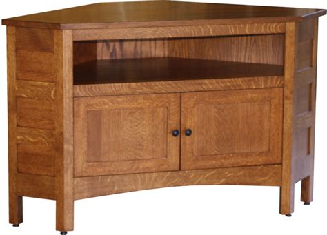 Granny Mission Corner TV Cabinet Brandenberry Amish Furniture