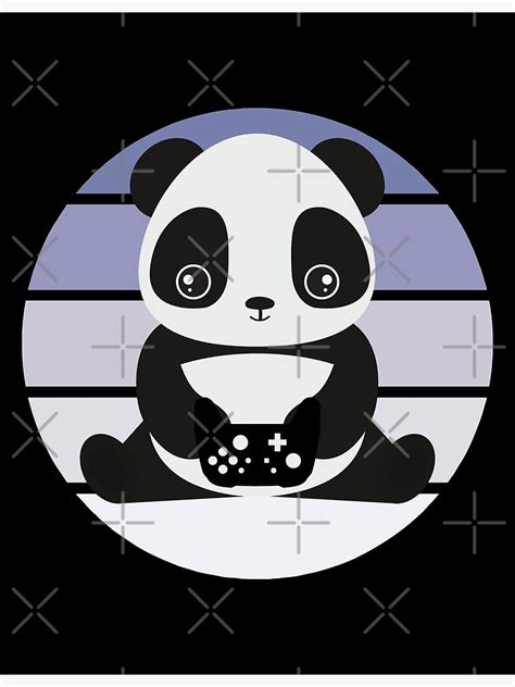 Gamer Panda Panda Gamer Cute Panda Poster For Sale By