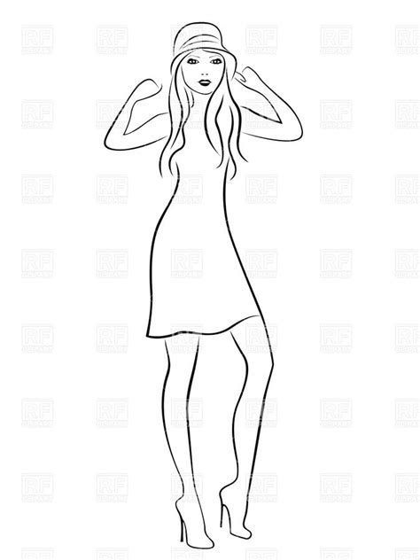 Female Body Outline Drawing At Free For Personal Use