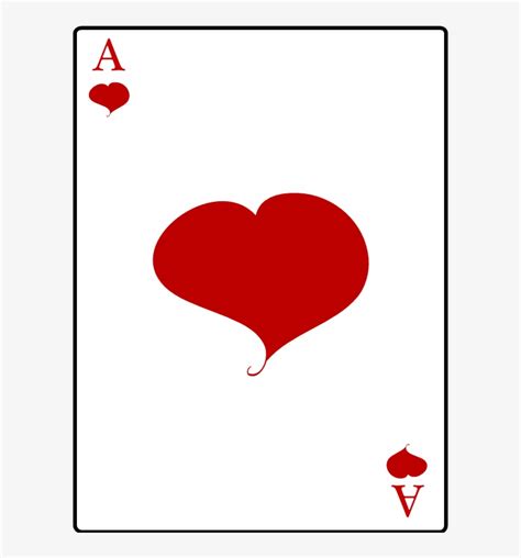 Ace Of Hearts Playing Card Heart Card Png 800x800 Png Download Pngkit