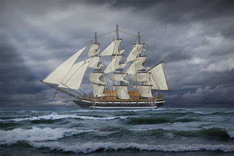 Three Masted Ship Photograph By Randall Nyhof Fine Art America