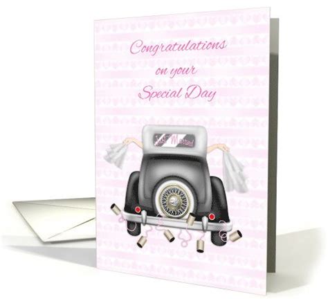 Lesbian Just Married Congratulations Card Congratulations Card Just