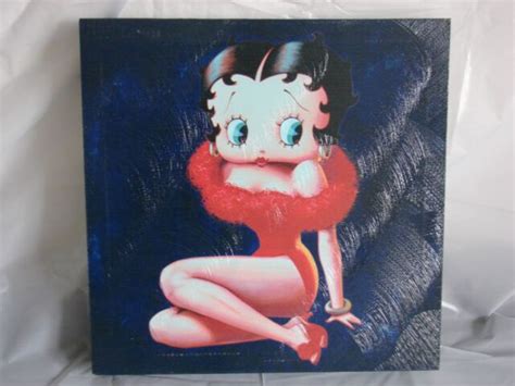 Betty Boop Canvas Painting Wall Art Size 12x12 Ebay