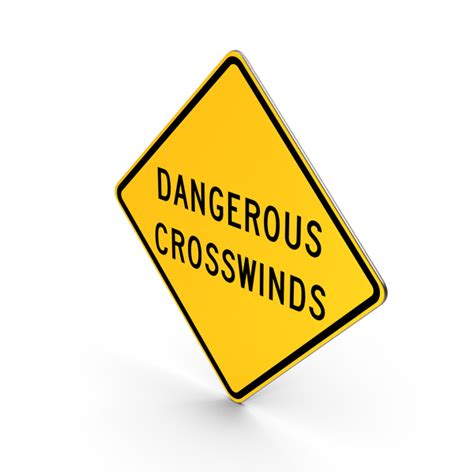 Dangerous Crosswinds New Mexico Road Sign 3d Object 2297592679