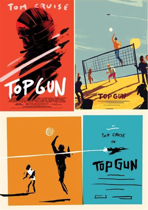 Olly Moss Rejected Top Gun Sketches — Geektyrant