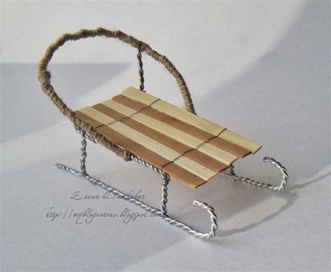 Diy Wire Sleigh Of Santa Diy Craft Projects