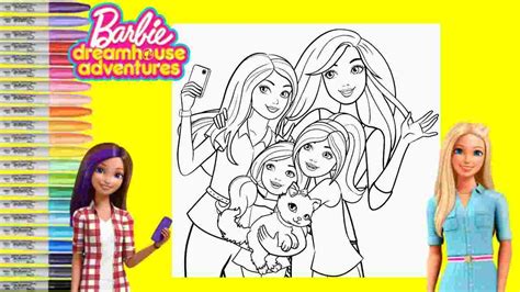 printable barbie dream house coloring pages thekidsworksheet