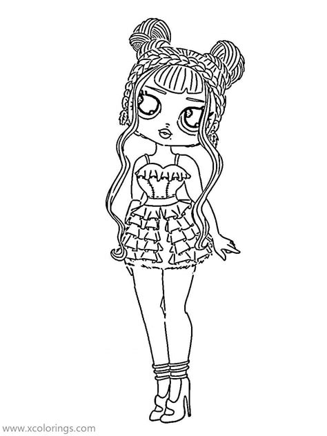 Omg Doll Coloring Pages From Lol Surprise Dolls