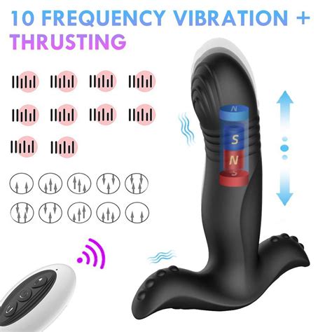 Buy 10 Speed Shock Vibration Anal Vibrator Telescopic Vibrator Male