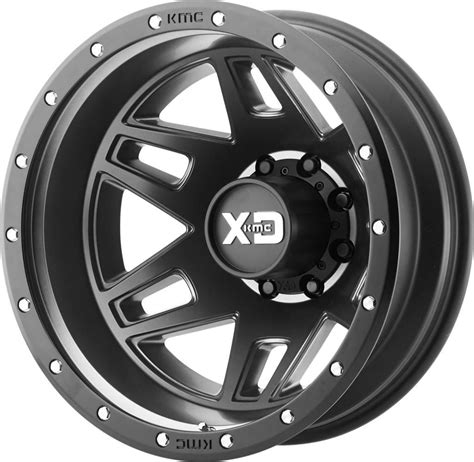 17 Inch 17x65 Xd Xd130 Machete Dually Black Wheels Rims 8x210 140 Ebay