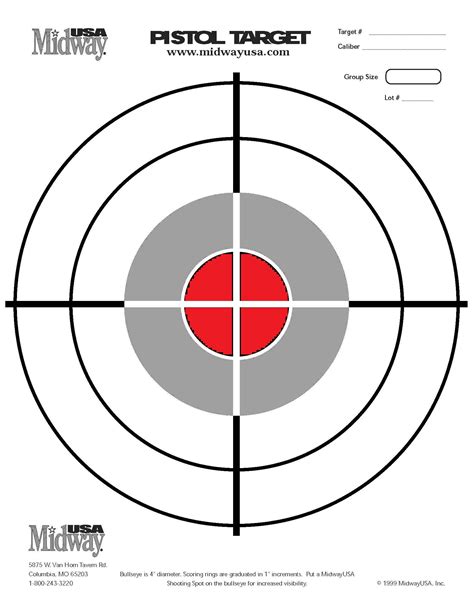 targets printable rifle pistol airgun benchrest silhouette and other paper targets