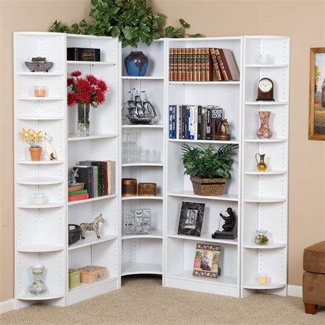 Have To Have It Premier Large Corner Bookcase Wall White 39998
