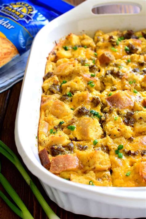 Overnight Sausage Egg Casserole