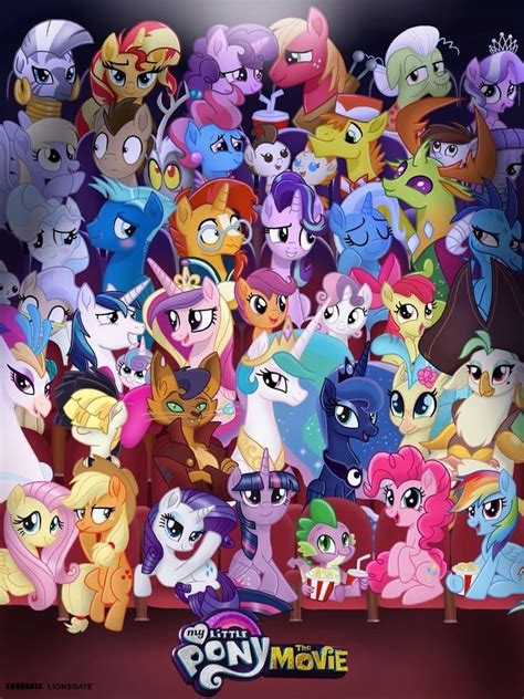 All The Characters Are Happy For The Movie Dessin My Little Pony My