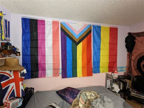 Finally Got Some Flags For My Room And They Fit Perfectly R Lgbt