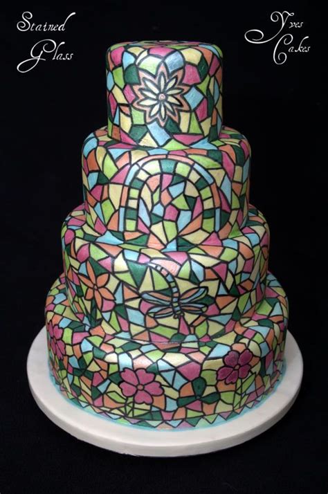 Stained Glass Wedding Cake Big Cakes Fancy Cakes Sweet Cakes