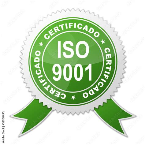 Sello Iso 9001 Certificado Ilustración De Stock Adobe Stock