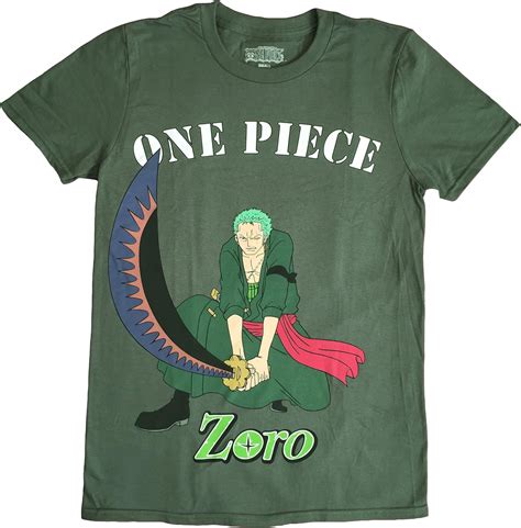 One Piece Roronoa Zoro Mens Screen Print T Shirt Clothing