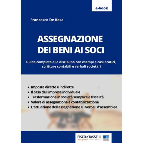 Assegnazione Dei Beni Ai Soci EBook 2023 FISCOeTASSE Com