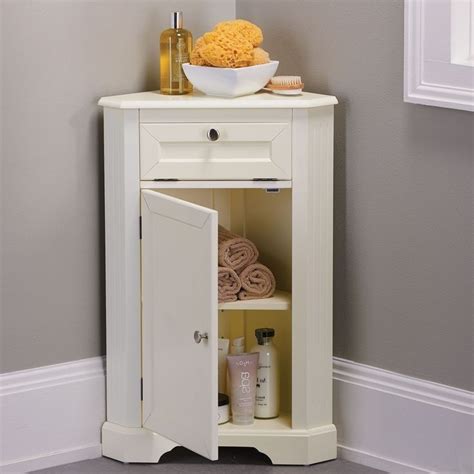 Small Bathroom Corner Cabinet With Images Small Bathroom Storage