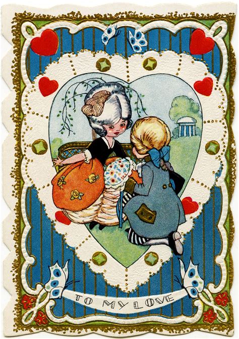 free vintage valentine victorian valentine printable old fashioned valentine card