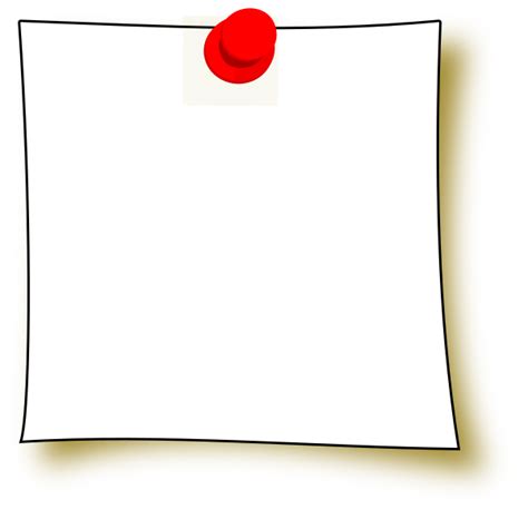 Sticky Note Outline Clip Art At Vector Clip Art Online